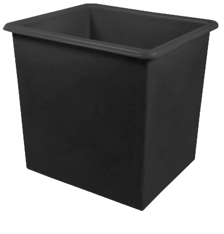 30 Gallon Heavy Duty ECO Recycled Static Plastic Storage Tank - Black