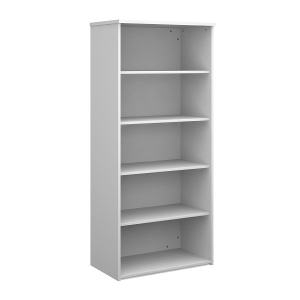 Universal Bookcase with 4 Shelves - White