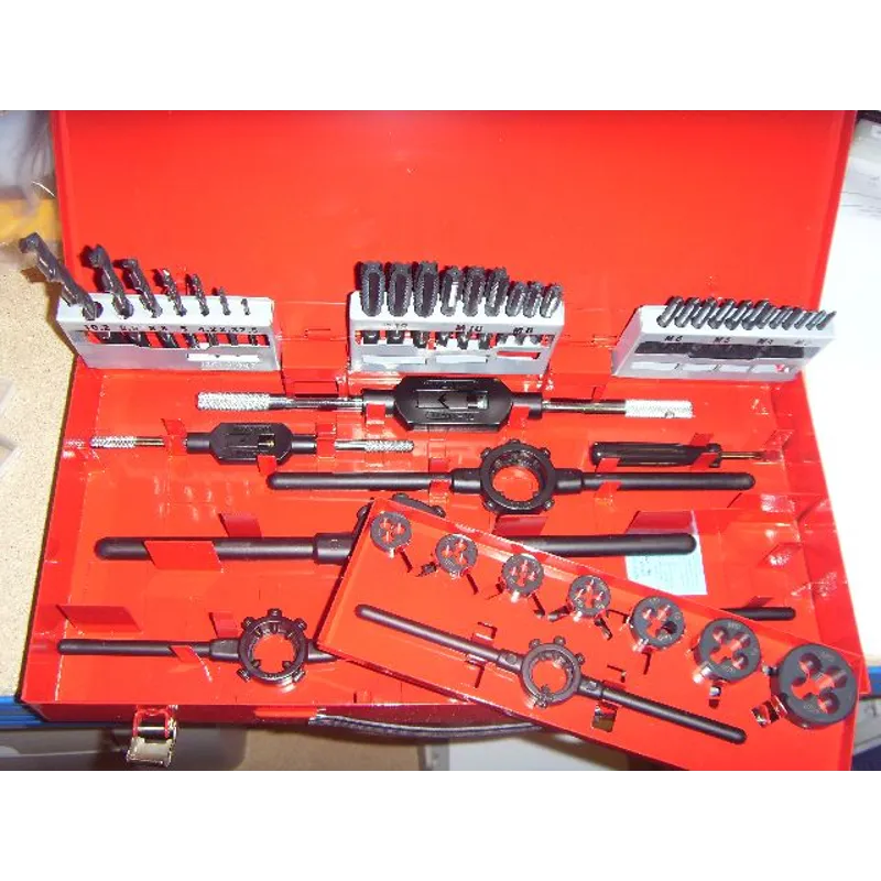 M3 - M12 Volkel HSS-G Tap & Die Set Steam Tempered Finish