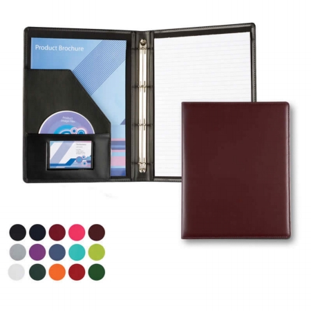 Imitation Leather A4 Slim Ring Binder Folder