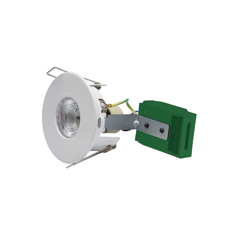 Firestay Protector Open Back Non-Integrated Fixed Downlight White