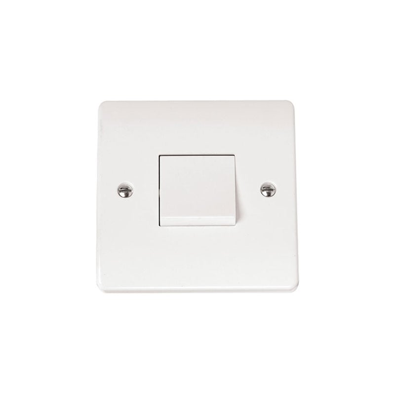 Click 3 Pole Switch 10 Amp 1 Gang White PVC