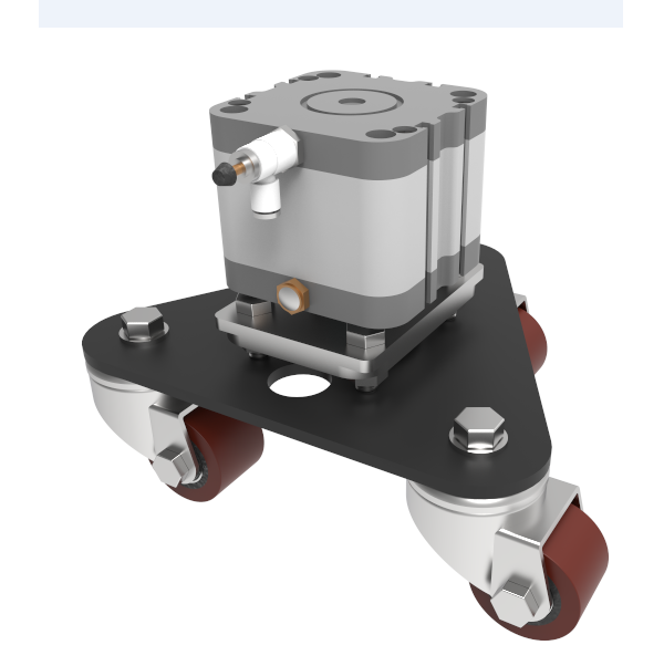 Polyurethane Swivel Castor Ezeelift Lifting System 1000kg Load