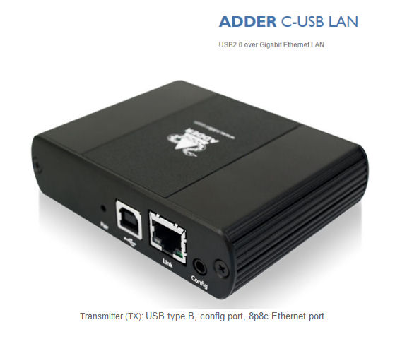 C-USB-LAN-TX C-USB LAN USB2.0 extender over GbE LAN Transmitter IEC ( IP- USB Extender )