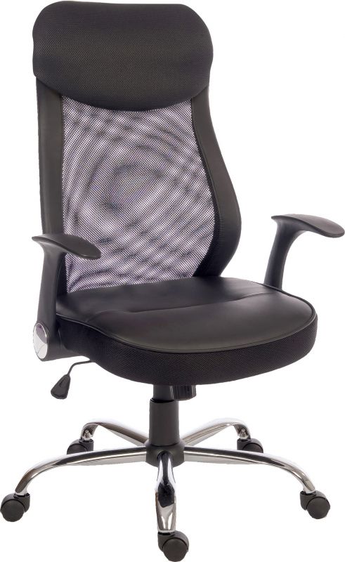Specialising In Mesh Back and Leather Seat Operator Office Chair - CURVE North Yourkshire
