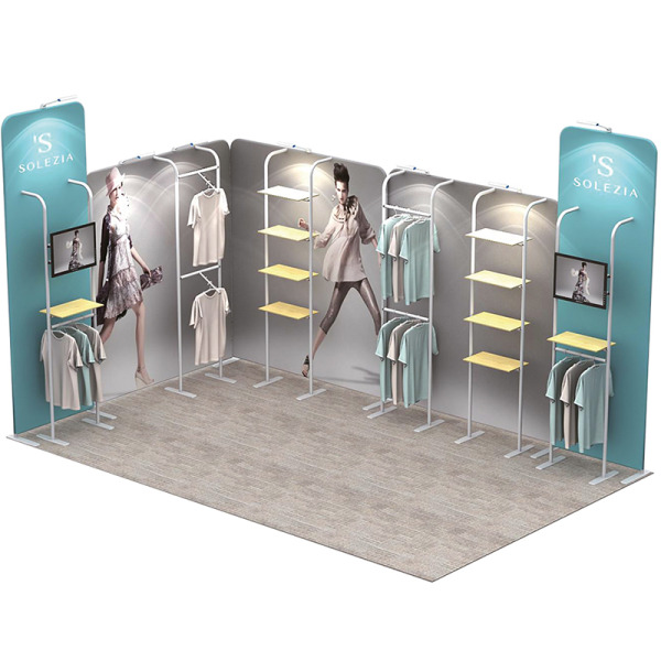 Exhibition stand for fashion industry