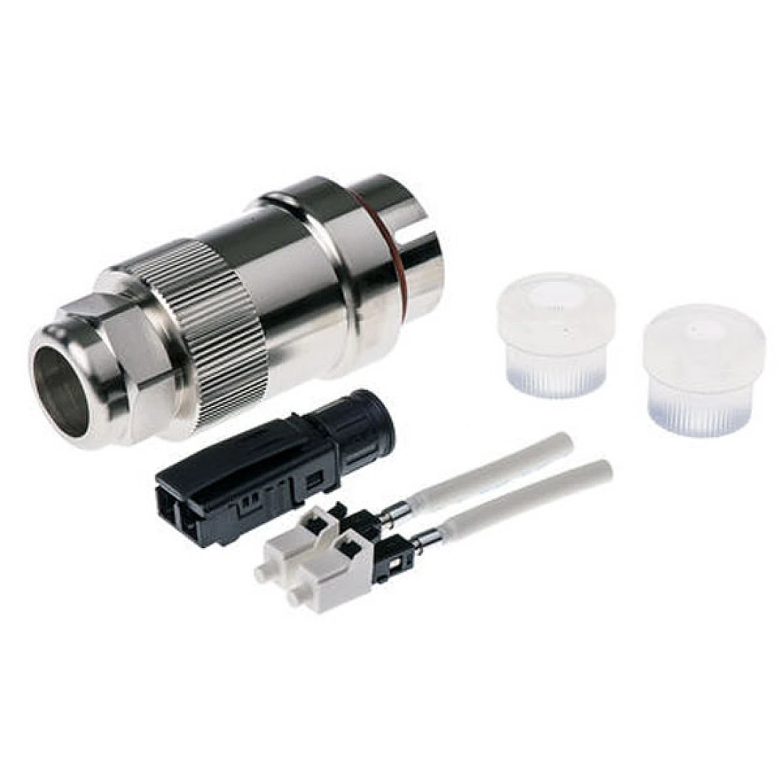 Telegartner J68070A0000  (100007394) LC PC Multimode Duplex Fibre Optic Connector, 0.4dB Insertion Loss