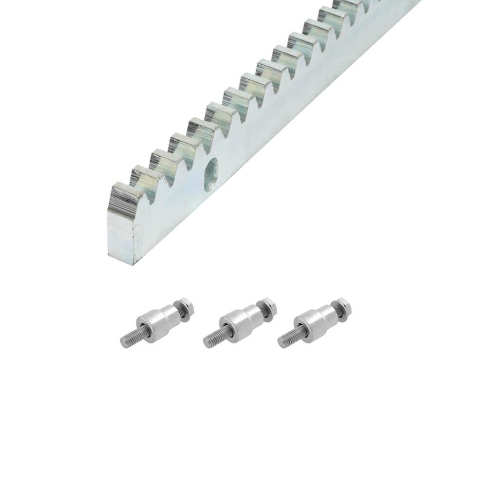 Toothed Rack 30 x 8mm- 1 Metre(Includes 3 threaded connection bolts)