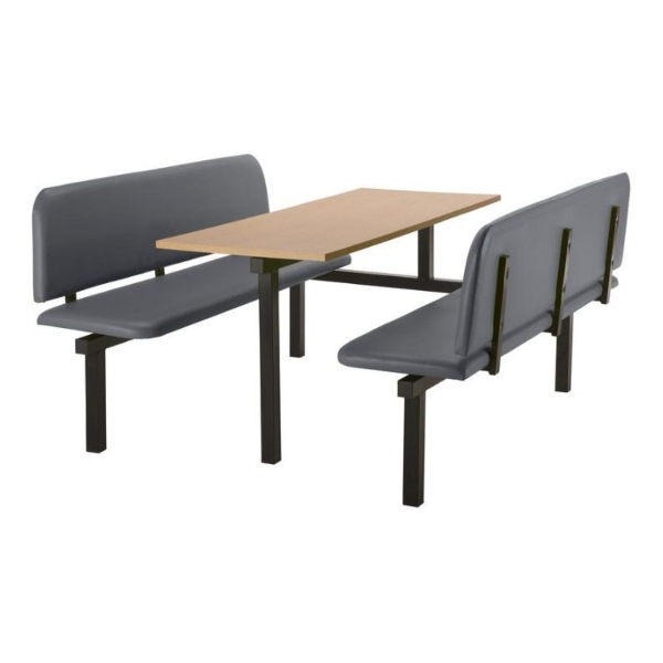 CU94 - 6-Seater Oscar Canteen Unit - 1 Way Access, Grey, Beech