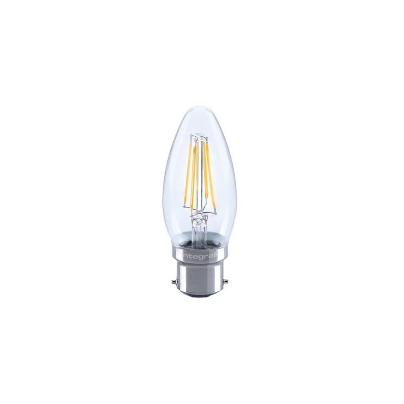 Integral Omni Filament Candle LED Lamp B22 Dimmable 2700K