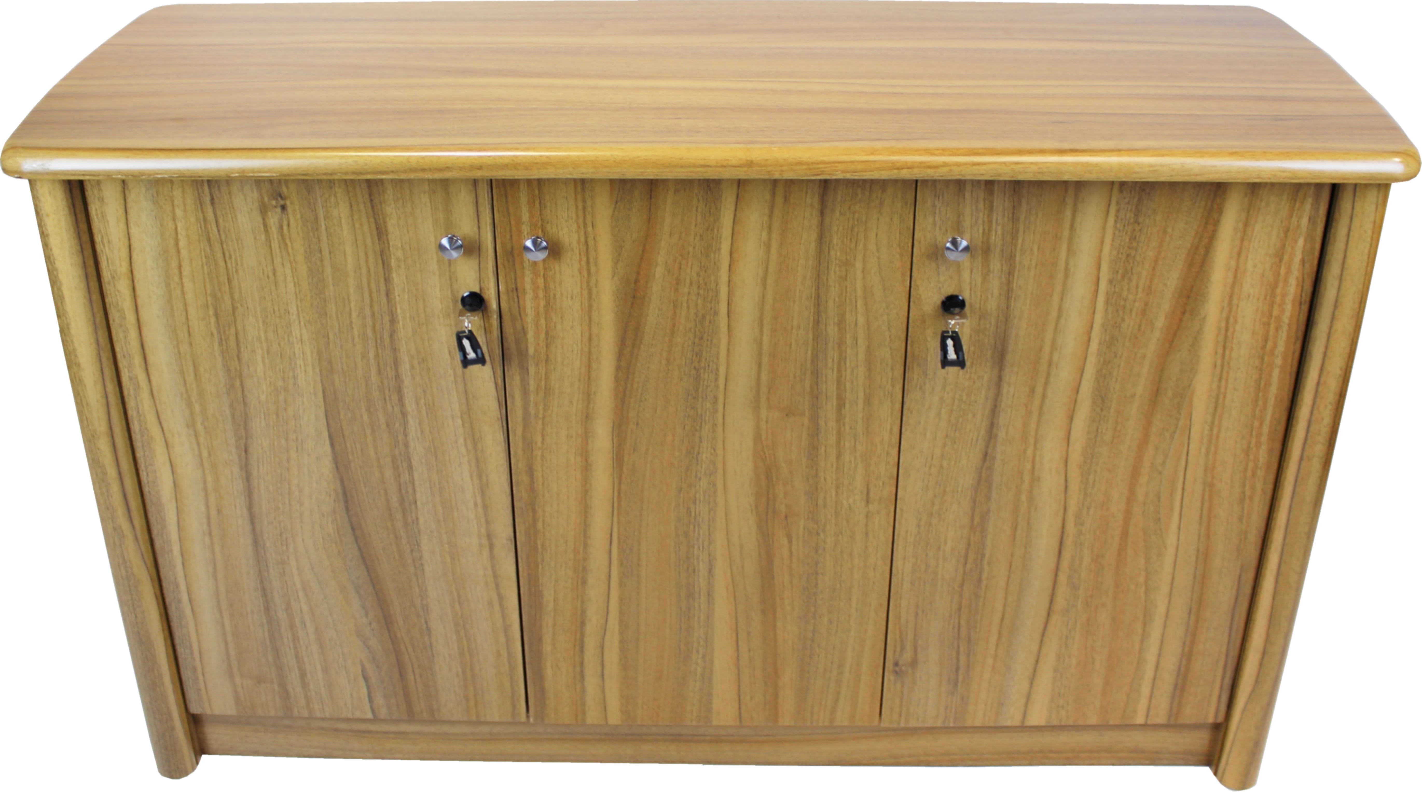 Specialising In Light Oak Three Door Cupboard with Locks - 6846T-3DR UK