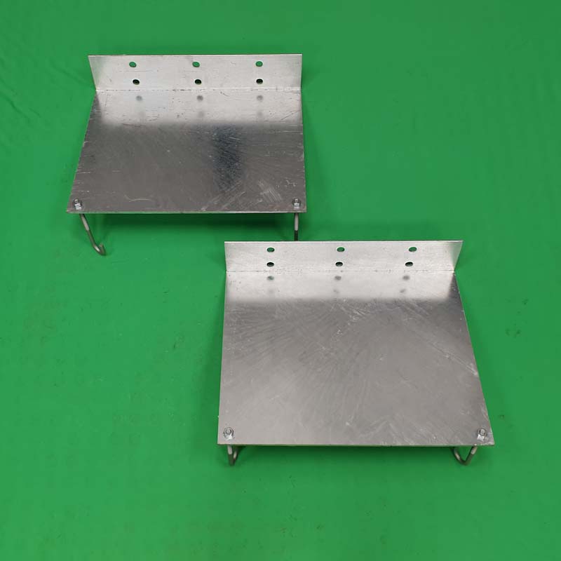 Pair of Galvanised Foundation Plates For Underground Gate Motors