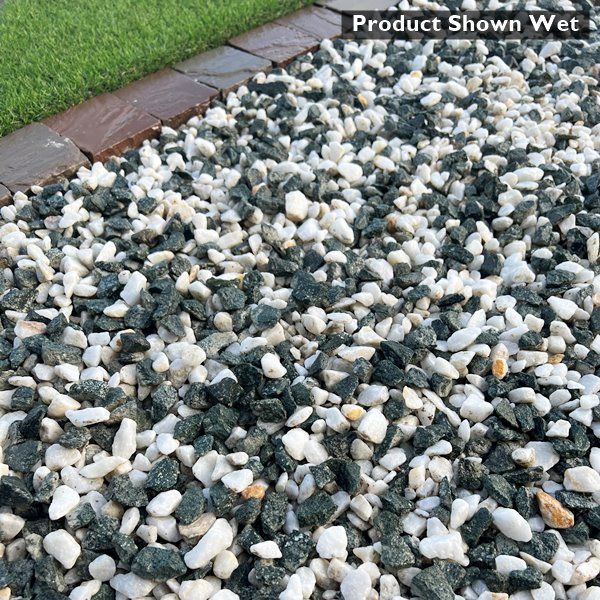 20mm Green & White Chippings