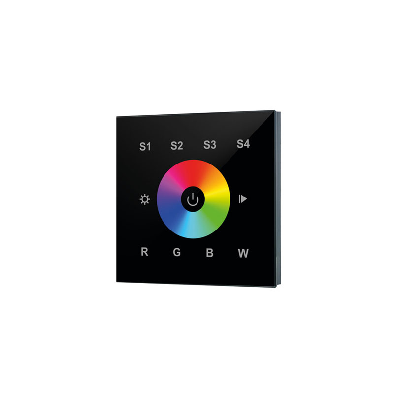 Integral RF Wall Mount Touch Remote 1 Zone RGBW Controller Black