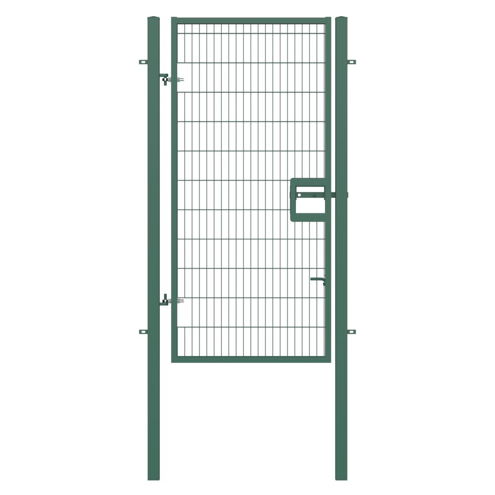 Twin Wire Single Leaf Gate H 2.4 x 1.2mGreen Powder Coated Finish  Concrete-In