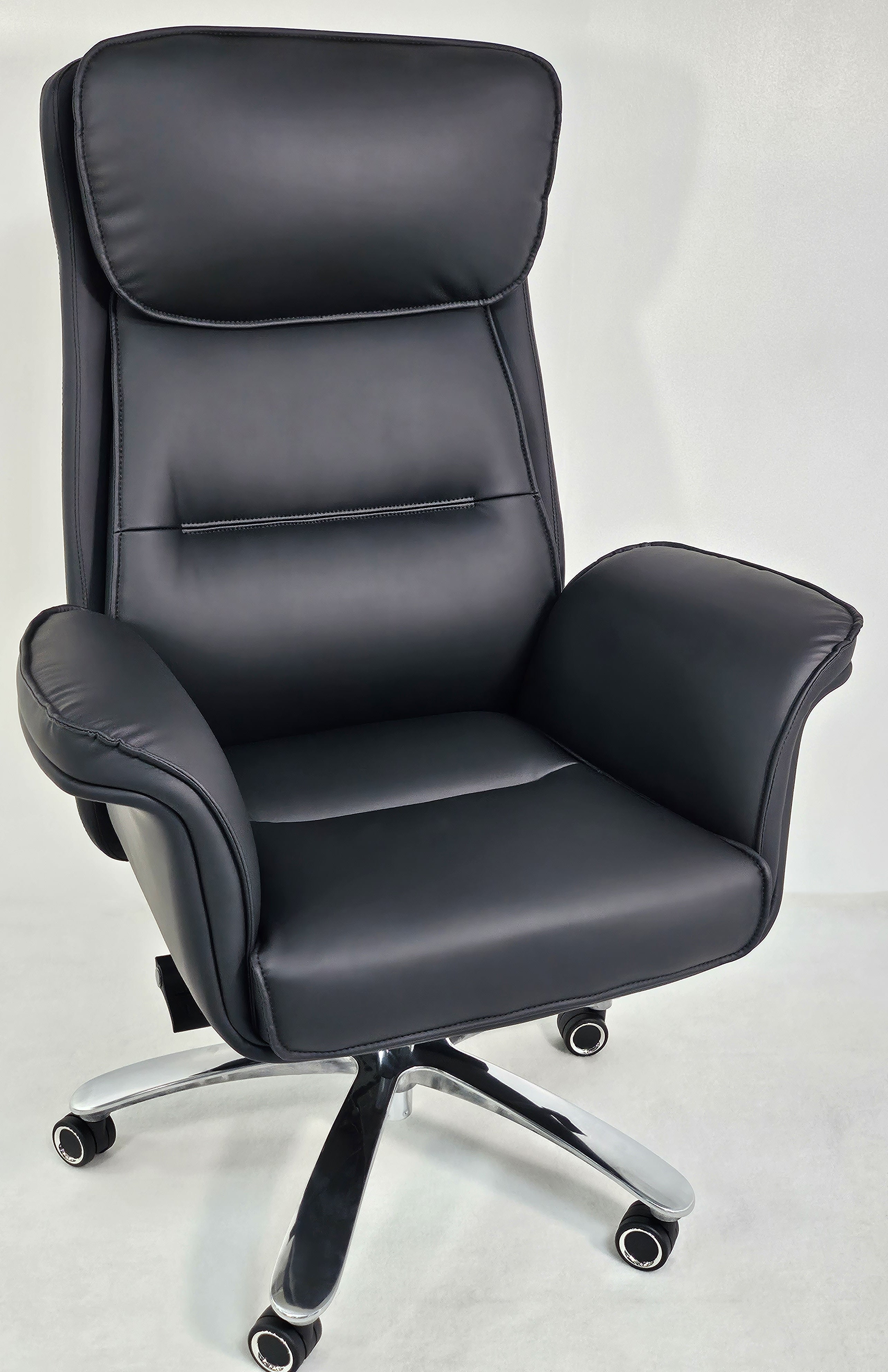 Providers Of Modern High Back Black Leather Executive Office Chair with Winged Arms - 1808A North Yorkshire