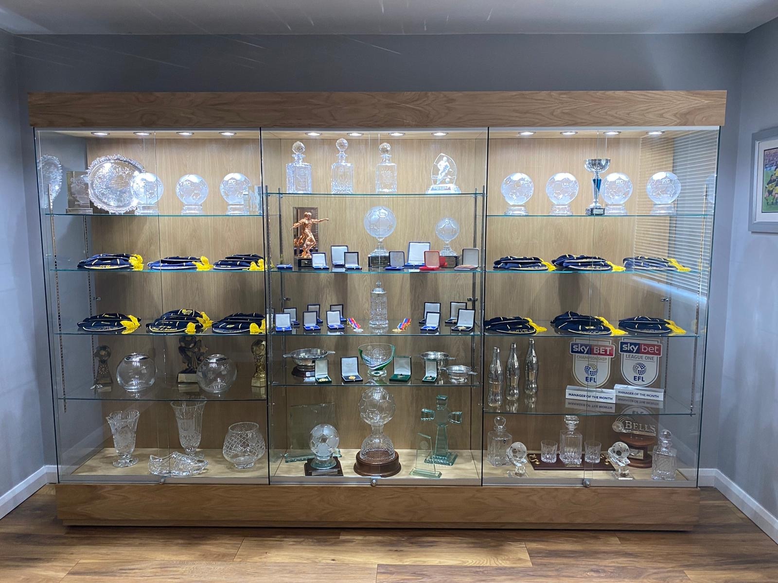 Glass Trophy Cabinets for Rugby Clubs