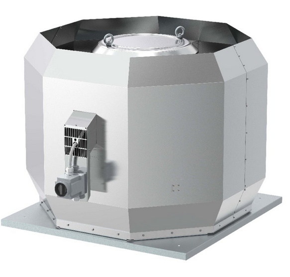 DVV 560D4-XS/F400 IE3  8,000m³/h Centrifugal roof fan, 2.2Kw 400 °C for 2hours, vertical discharge