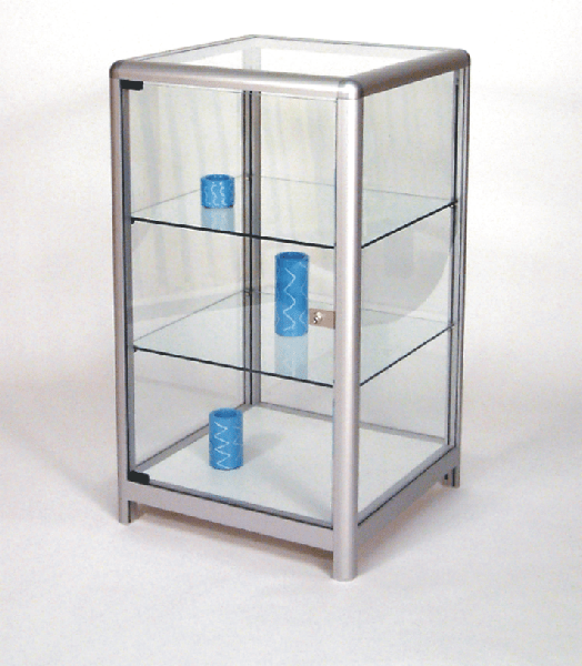 Affordable Satin Silver Display Cabinets