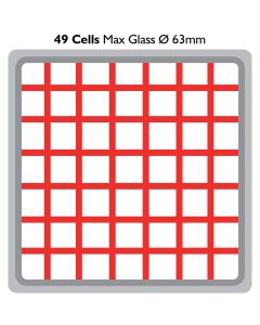 Pass-Through Dishwasher Rack