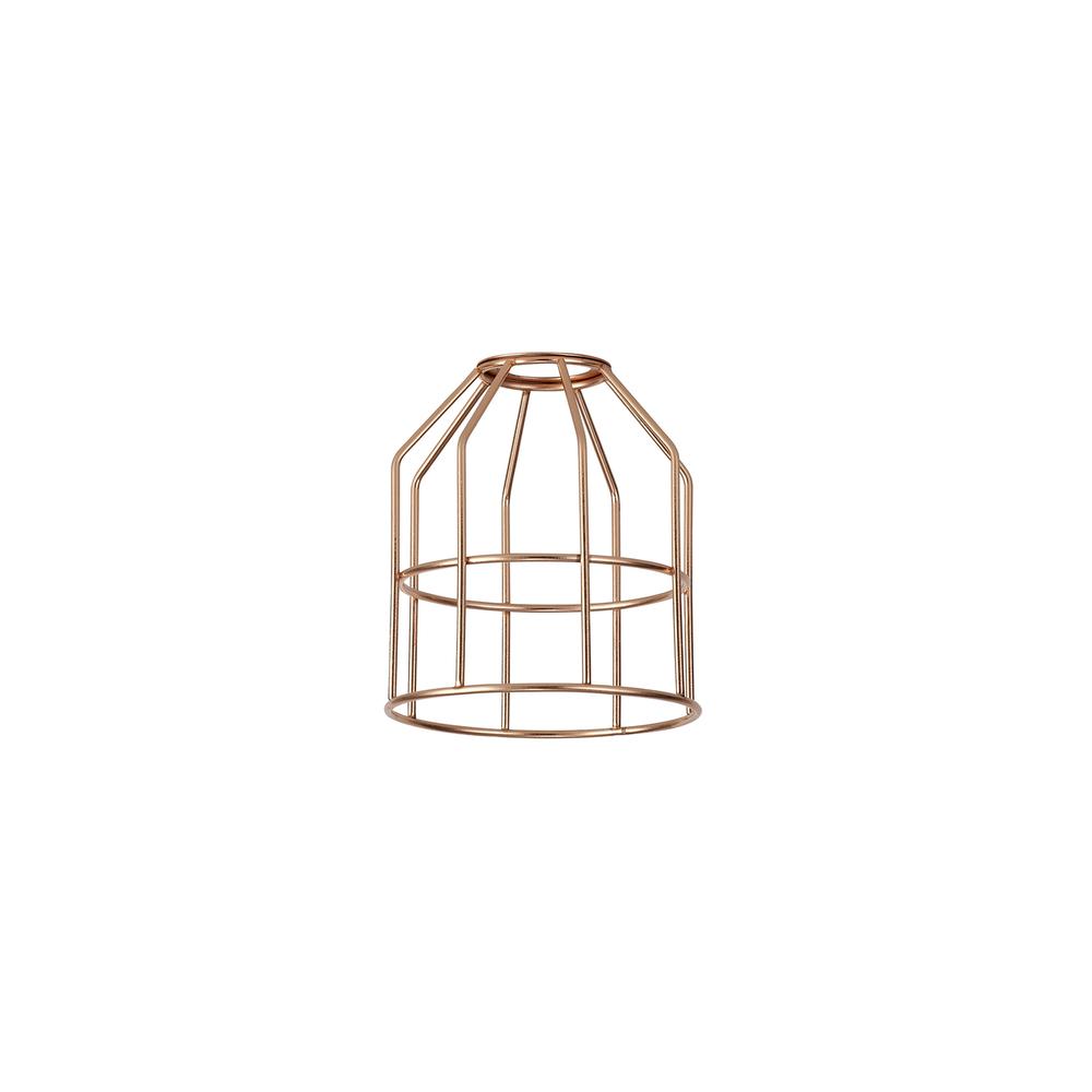 Luxuria Glorelle Cylinder 14cm Wire Cage Shade Rose Gold