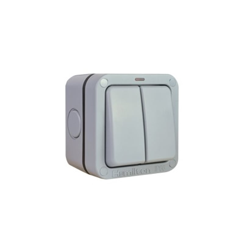 Hamilton Elemento Outdoor Rated 2G Switch IP66