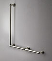 Classic Nickel L-Shaped Grab Bar (150LN)