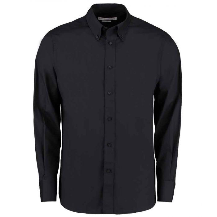 Kustom Kit Long Sleeve Tailored City Business Shirt