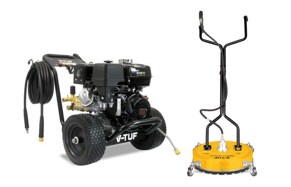V&#45;Tuf DD080&#45;Kit2 Pressure Washer 2900psi & 19 Surface Cleaner For Construction Companies