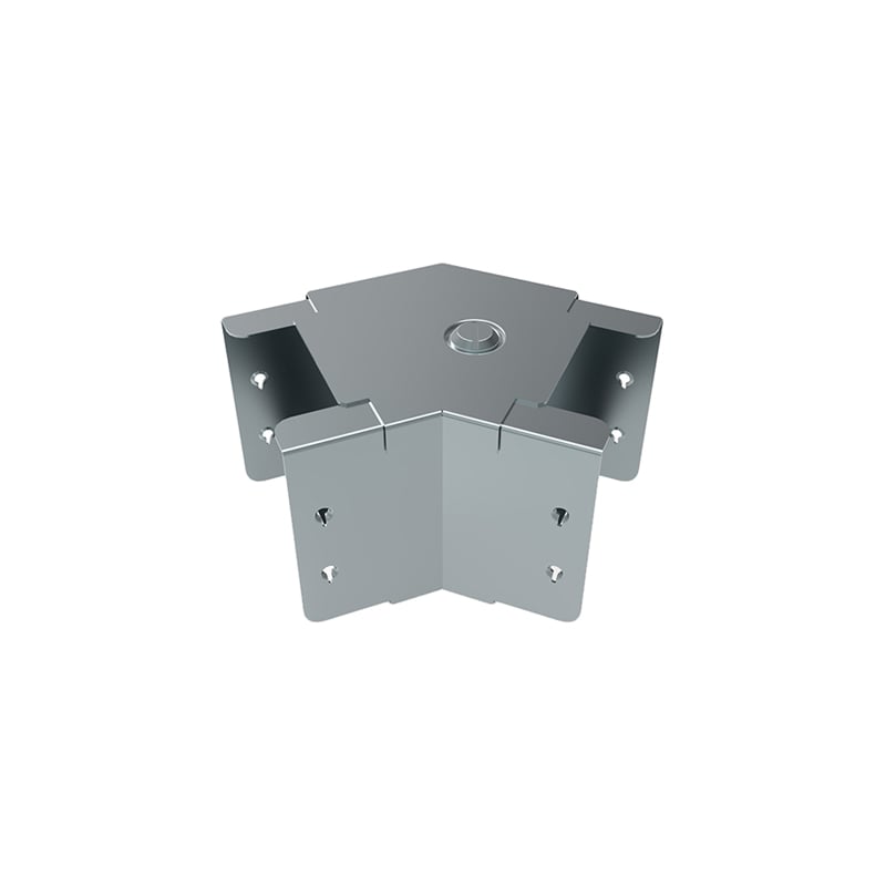 Unitrunk QuickFix Trunking Fitting 45 Deg. Elbow Top Lid 75x75mm