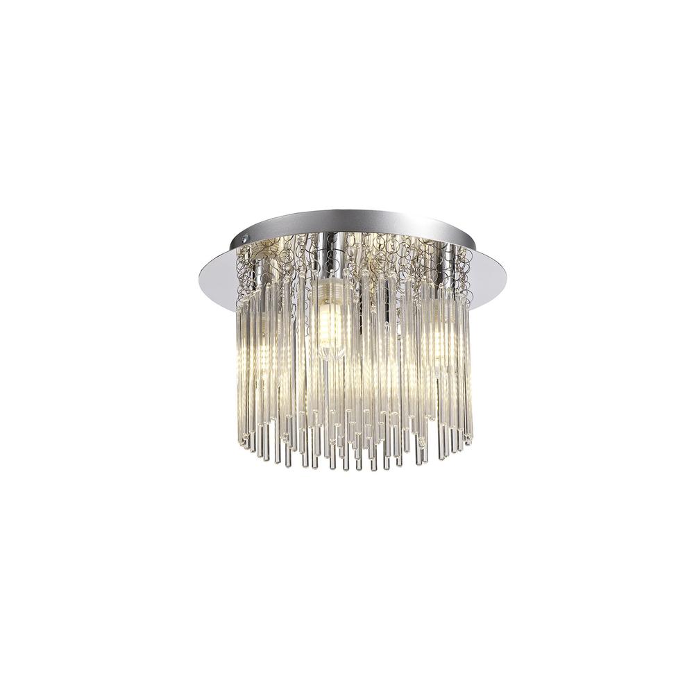 Luxuria Luxura 25cm Ceiling Light 4xG9 IP44 Polished Chrome/Clear Glass