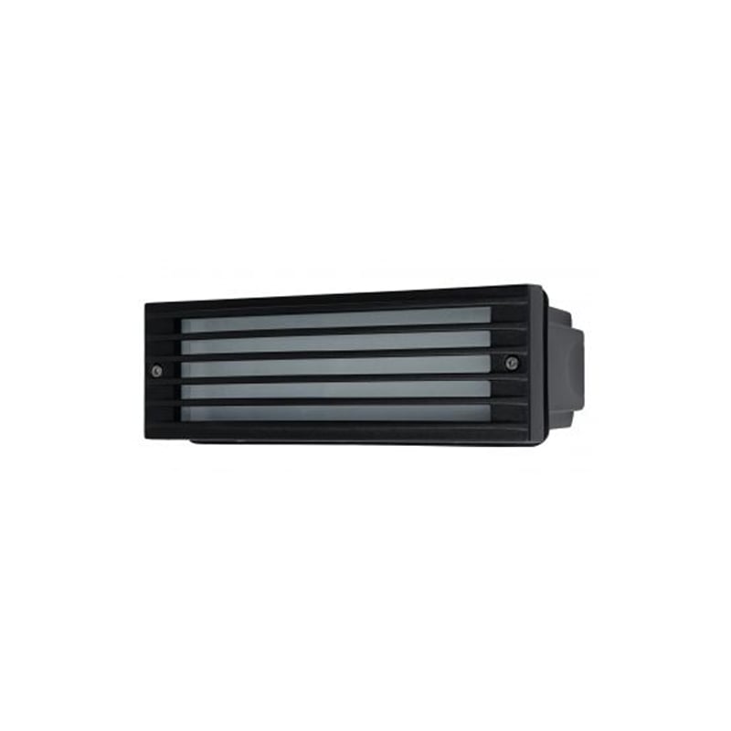 Kosnic Epping 12W 55 Degree Beam Angle Grid LED Brick Light 4000K Black