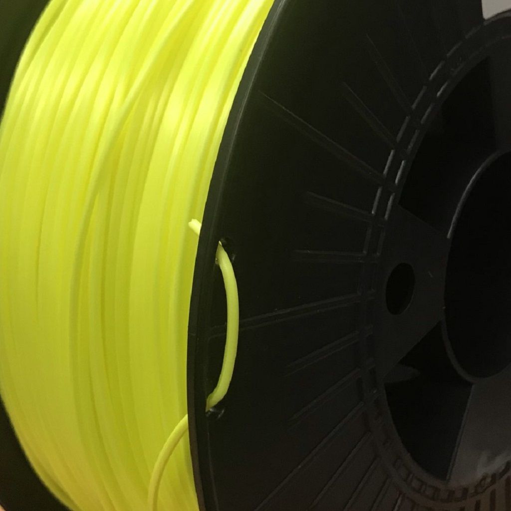 3D FilaPrint Satin Fluorescent Yellow PLA 1.75mm 3D Printer Filament