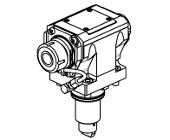 Radial single static tool with INTERNAL COOLANT H&#61;100mm