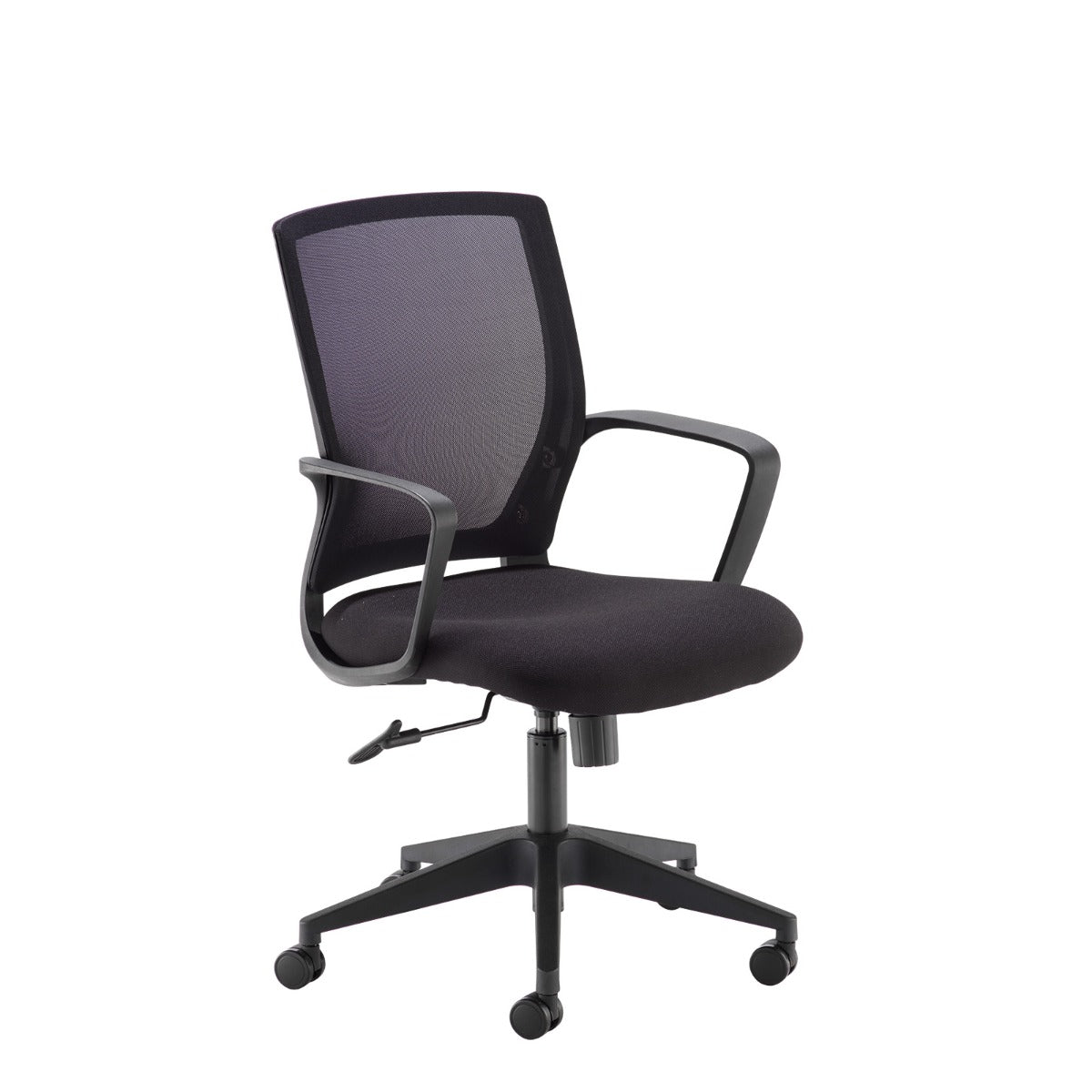 Specialising In Jonas Black Mesh Back and Fabric Seat Operators Office Chair North Yourkshire