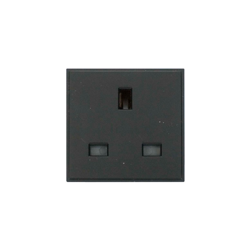 Click New Media 13A UK Socket Outlet Module Black