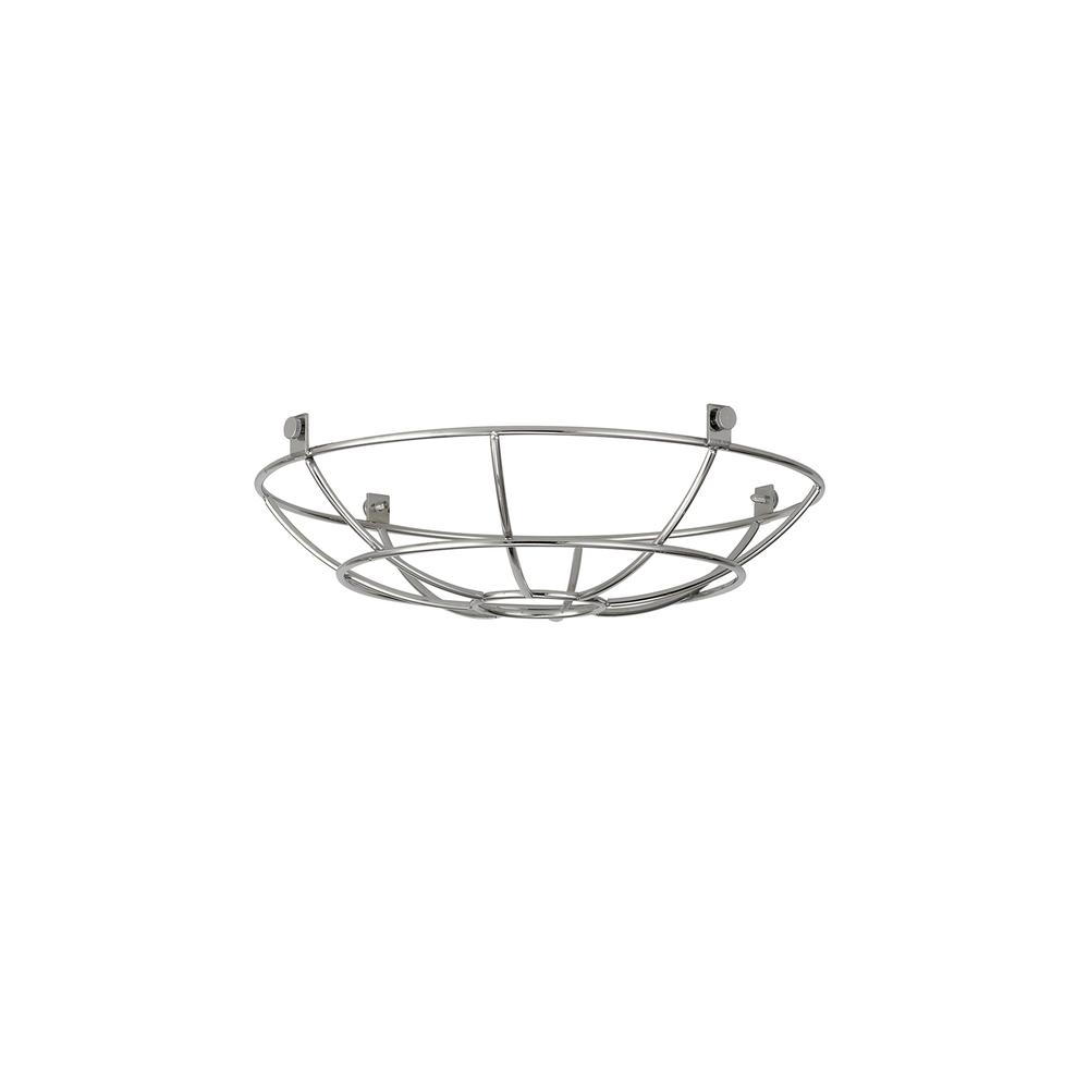 Luxuria Glorelle Clip On Shallow Round 25cm Wire Cage Shade Chrome