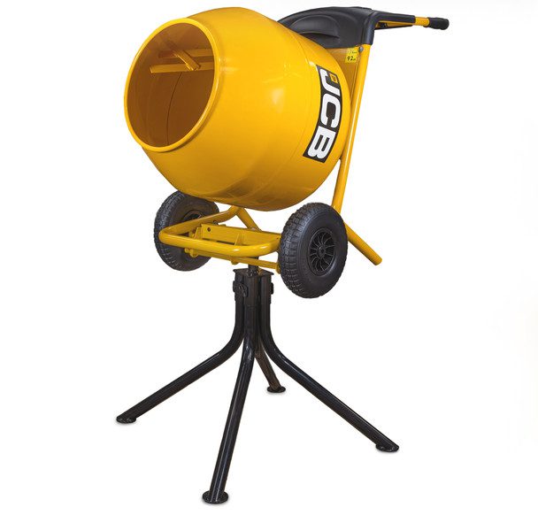 JCB Electric 230V 134L Seam Welded Cement Mixer 550W 100L Working Capacity JCB-CM150E