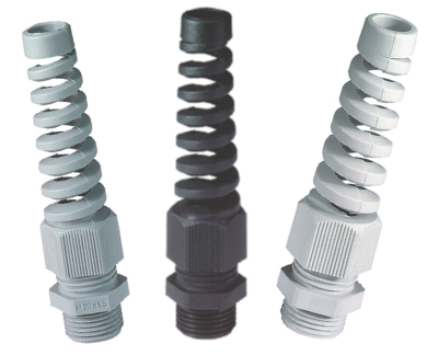 Cable Glands With Spiral Top Cable Protectors