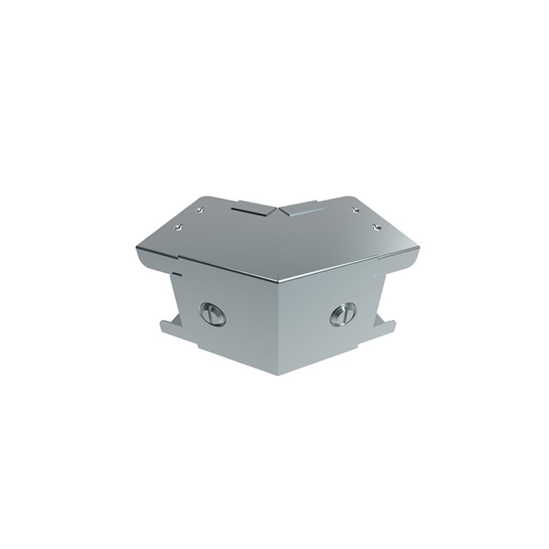 Unitrunk QuickFix Trunking Fitting 45 Deg. Bend Outside Lid 150x150mm