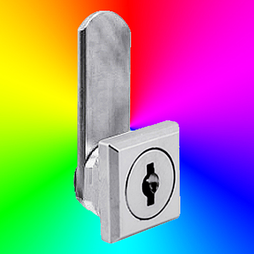 Square 8mm Noticeboard Lock (Keyed 801)