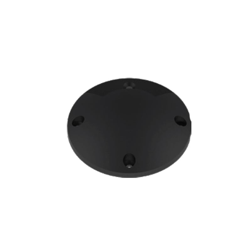 Kosnic Atri Single Outlet Round Black Bezel