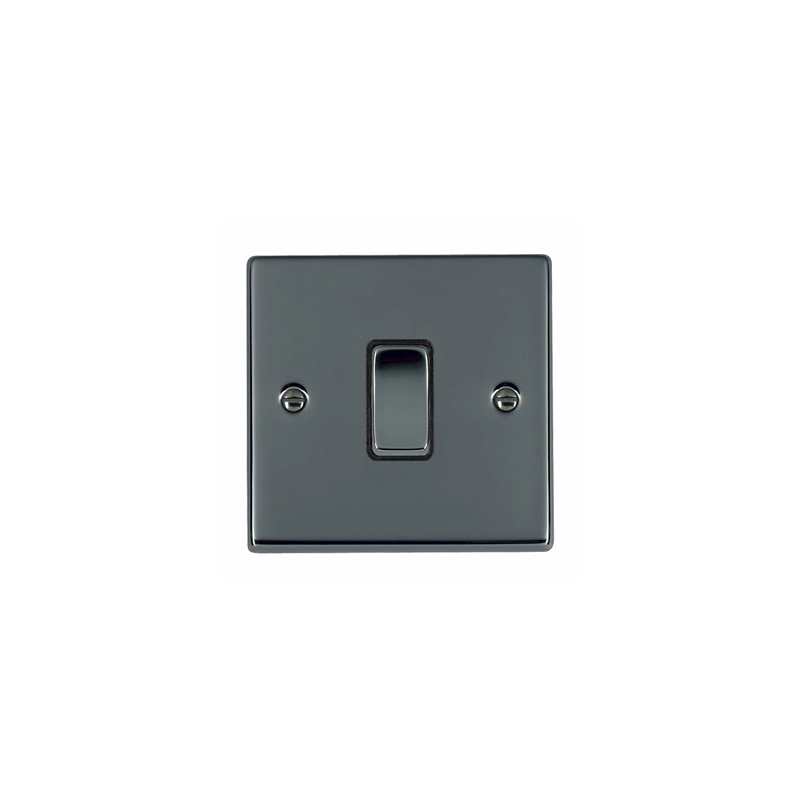 Hamilton Hartland 1 Gang 2 Way Rocker Switch Black Nickel