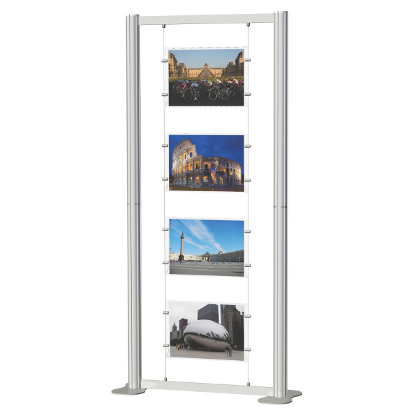 A3 Poster Display Stand 4 x A3 Double Sided Pockets
