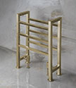 Cubic Horse Brass Heated Towel Rail (57YBR)