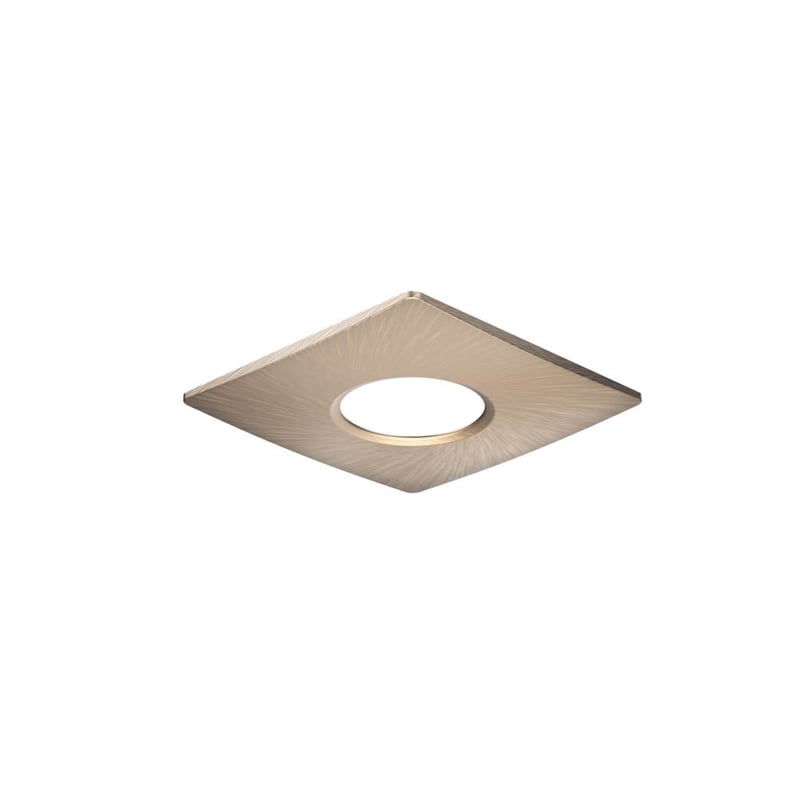 Kosnic Square Antique Brass Bezel for Fire-Rated PIR Sensor