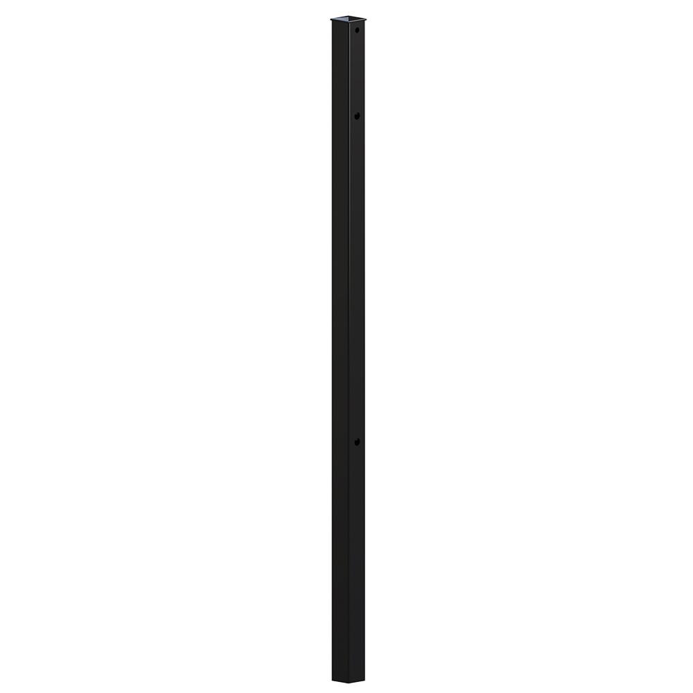 1500mm High Concrete In Post - 60x60mm -Black -