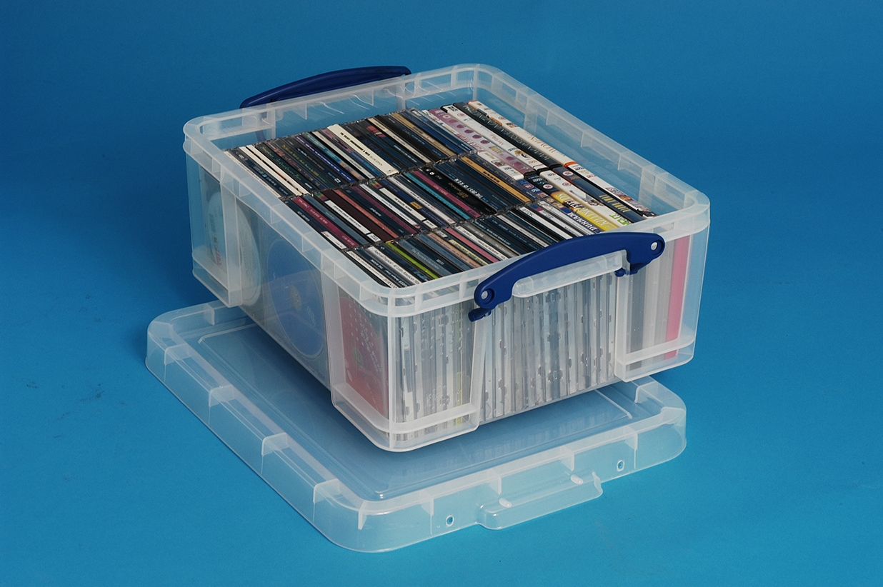 18 Litre Clear Really Useful Plastic Storage Box