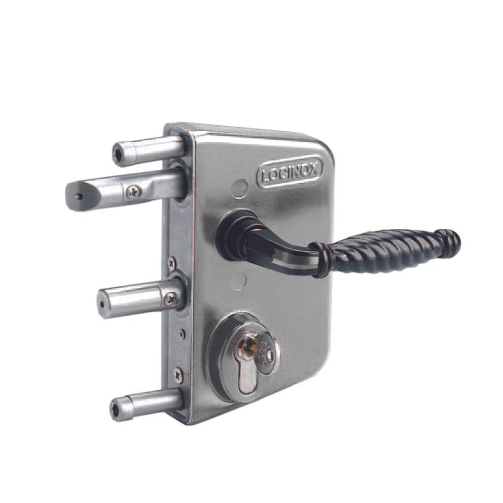 Locinox LAKQ Standard Black Gate LockTo Suit Sections 30-50mm Keyed ALike