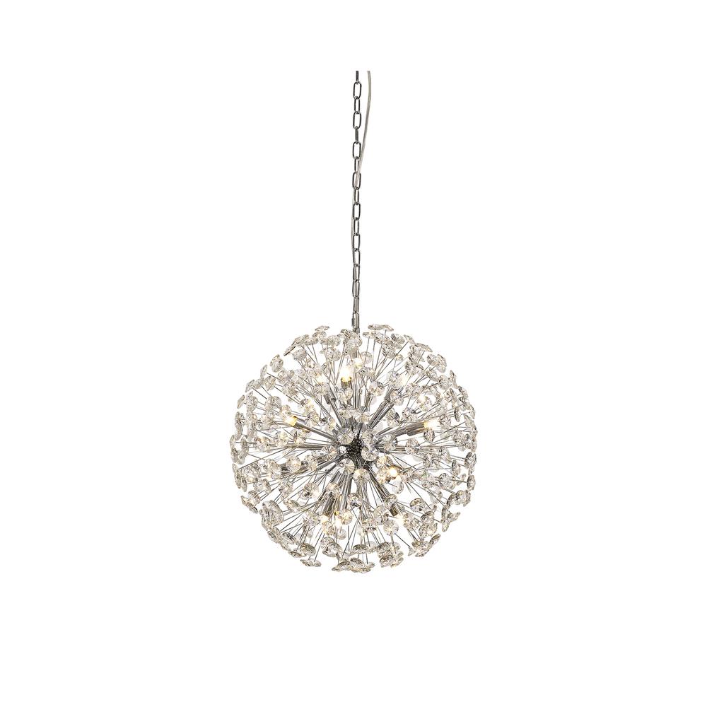 Luxuria Paramount Pendant 50cm Sphere 12 Light G9 Polished Chrome / Crystal